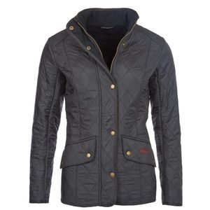 BARBOUR CAVALRY POLARQUILT JACKET NAVY SZ 12